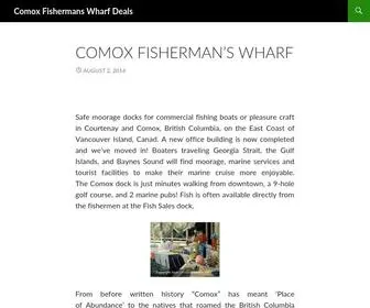 Comoxfishermanswharf.com(Comox Fishermans Wharf Deals) Screenshot