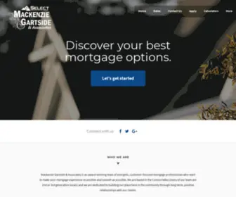 Comoxmortgages.com(Mackenzie Gartside & Associates) Screenshot