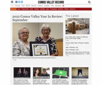 Comoxvalleyrecord.com(The Comox Valley Record) Screenshot