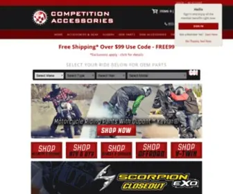 Compacc.com(Competition Accessories) Screenshot
