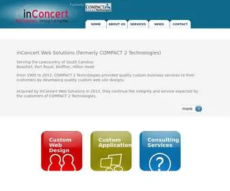 Compact2.com(InConcert Web Solutions' mission) Screenshot
