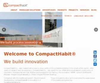 Compacthabit.com(Custom Demountable Modular Buidings) Screenshot