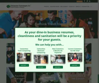 Compactiontechnologies.com(Contactless, Front-of-house Trash Compaction) Screenshot