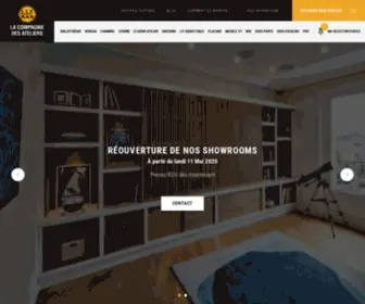 Compagniedesateliers.com(Design d’intérieur et mobilier sur mesure) Screenshot