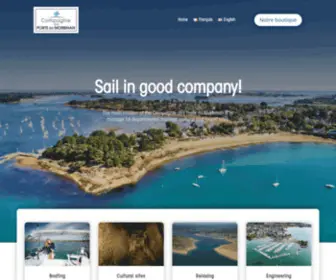 Compagniedesportsdumorbihan.com(Compagnie des Ports du Morbihan) Screenshot
