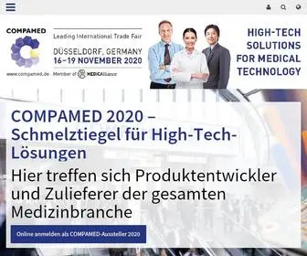 Compamed.de(COMPAMED Messe und Foren) Screenshot