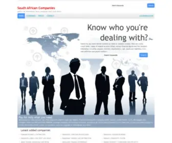 Companies-Southafrica.com(South African Companies) Screenshot