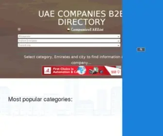 Companies-Uae.com(Companies Uae) Screenshot