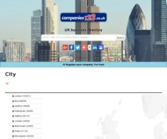 Companies123.co.uk(Companies 123) Screenshot