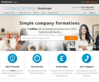 Companiesmadesimple.com(UK Company Formation & Registrations) Screenshot