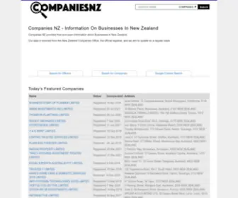Companiesnz.com(Companies NZ) Screenshot