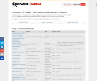 Companiesofcanada.com(Companies of Canada) Screenshot