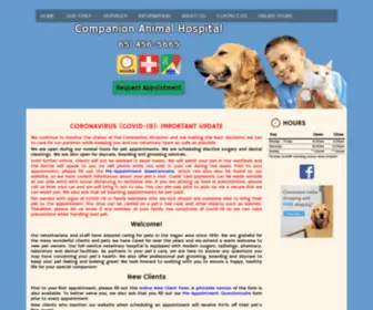 Companionanimaleagan.com(Companion Animal Hospital) Screenshot