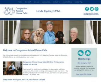 Companionanimalhousecalls.com(Companion Animal House Calls) Screenshot