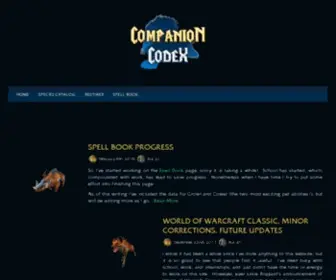 Companioncodex.com(Companioncodex) Screenshot