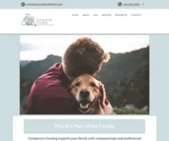 Companioncrossing.com(Companion Crossing Home Pet Euthanasia) Screenshot