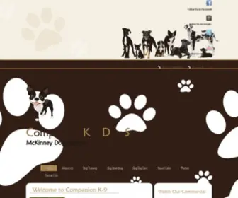 Companionk9.com(McKinney Dog Services) Screenshot
