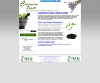 Companionplants.com(Ohio Medicinal Medicinal Plant Medicinal Herb Herb Plants Seeds Goldenseal Herb OH) Screenshot
