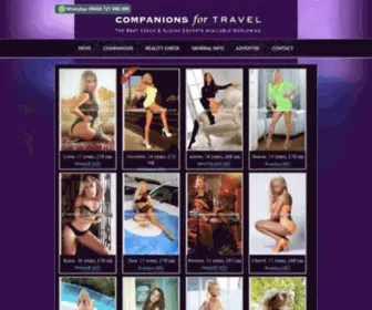 Companions4Travel.com(Companions4Travel Directory of the Best Czech and Slovak Escorts) Screenshot