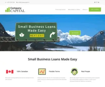 Companycapital.ca(We are the easy alternative for small business loans in Canada. Approval) Screenshot