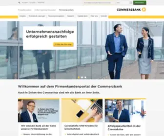 Companydirect.de(Willkommen auf dem Firmenkundenportal der Commerzbank) Screenshot