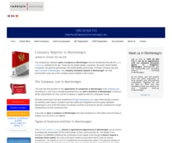 Companyformationmontenegro.com(Montenegro Company Formation) Screenshot