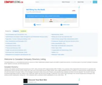 Companylisting.ca(Canadian Company Directory Listing) Screenshot