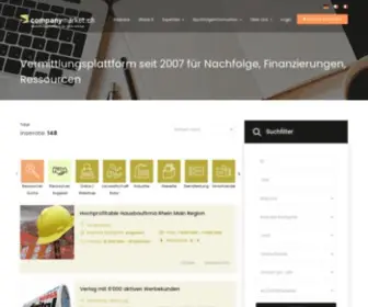 Companymarket.ch(Vermittlungsplattform seit 2007 für Nachfolge) Screenshot