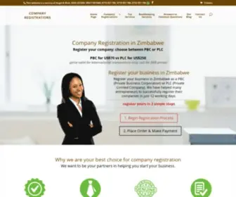 Companyregistrations.co.zw(Company Registration in Zimbabwe) Screenshot