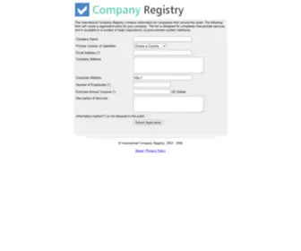 Companyregistry.org(International Company Registration) Screenshot