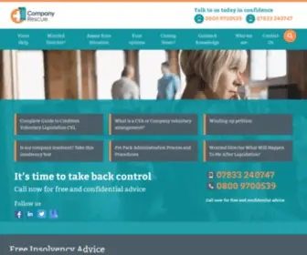 Companyrescue.co.uk(Insolvency Advice and Help from Licensed Insolvency Practitioners at Company Rescue) Screenshot