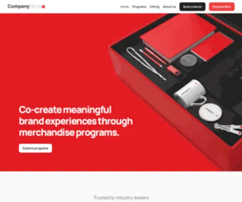 Companystore.io(We customize merchandise for your corporate needs) Screenshot