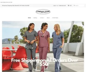 Companystoreuniforms.com(Online scrubs and medical uniform shopping) Screenshot