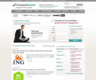 Comparabourse.fr(Comparatif bourse en ligne et courtiers en ligne( Fortuneo) Screenshot