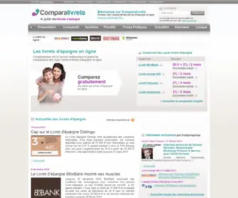 Comparalivrets.fr(Comparalivrets, le guide des super livrets bancaires en ligne (Fortuneo, Boursorama...)) Screenshot