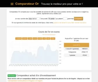 Comparateur-OR.com(Rachat d'or) Screenshot