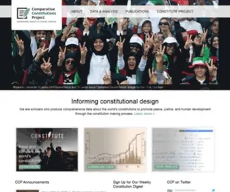 Comparativeconstitutionsproject.org(Comparative Constitutions Project) Screenshot