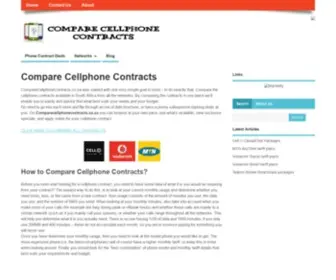Comparecellphonecontracts.co.za(Compare Cellphone Contracts South Africa) Screenshot