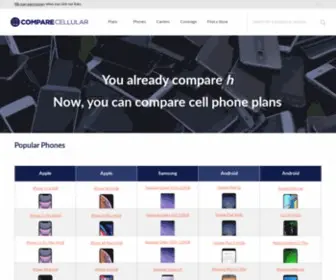 Comparecellular.ca(Compare Cellular) Screenshot