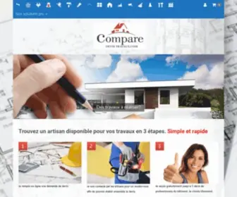 Comparedevistravaux.com(Trouver) Screenshot