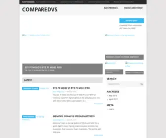 Comparedvs.com(The best product comparison and review site on the web) Screenshot