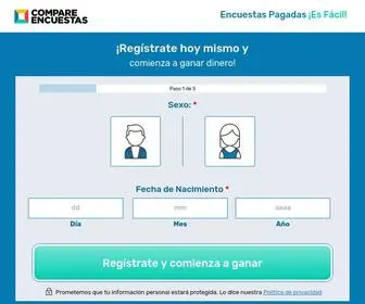 Compareencuestasonline.com.pe(Reciba dinero por completar encuestas en línea) Screenshot