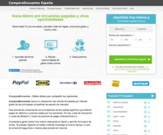 Compareencuestasonline.es(Encuentra las mejores empresas de encuestas pagadas en España) Screenshot