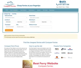 Compareferries.com(Compare Ferries) Screenshot