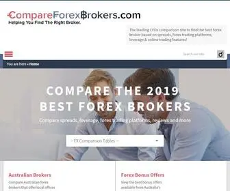 Compareforexbrokers.com Screenshot