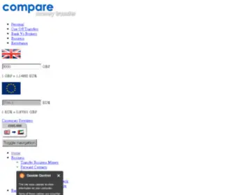 Comparemoneytransfer.co.uk(Compare International Money Transfer) Screenshot