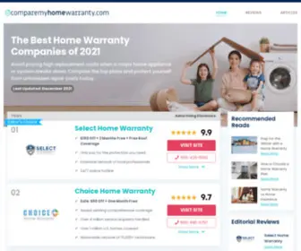 Comparemyhomewarranty.com(The Best Home Warranty Companies of 2024) Screenshot