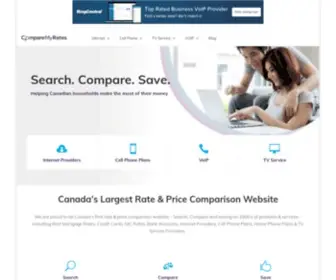 Comparemyrates.ca(Search) Screenshot