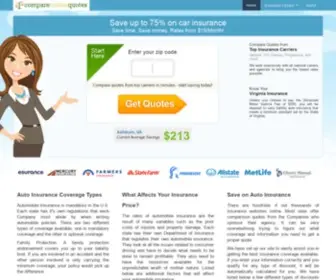 Compareonlinequotes.com(Compare Online Auto Insurance Quotes) Screenshot