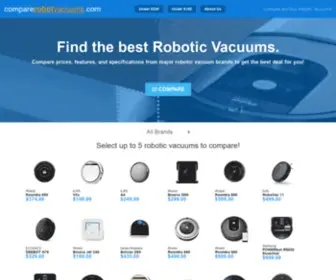 Comparerobotvacuums.com(Compare robot vacuums) Screenshot